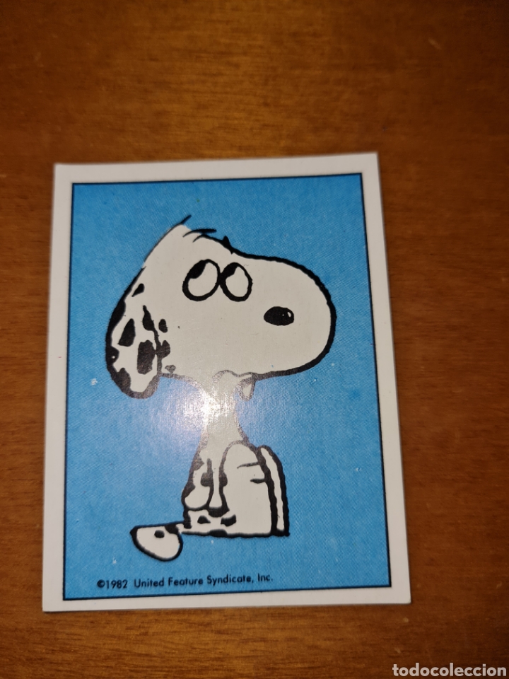 Juguetes antiguos y Juegos de colecci&oacute;n: Cromo pegatina antigua Snoopy 19 sin pegar Panini