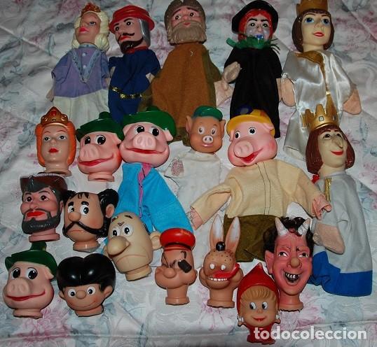 Giocattoli antichi e Giochi di collezione: LOTE DE 20 MARIONETAS DE MANO A&Ntilde;OS 70/80