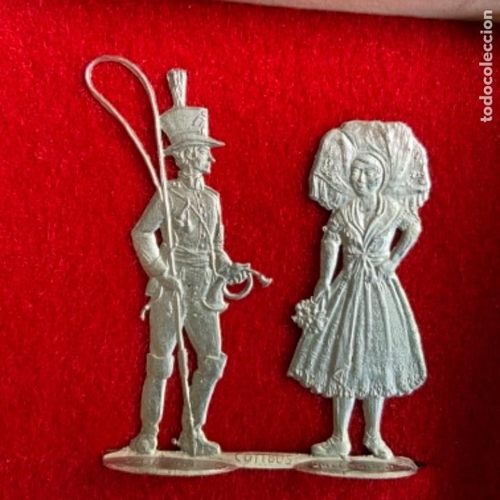 Juguetes antiguos y Juegos de colecci&oacute;n: figurita de esta&ntilde;o .molde original de 1850. 6,5 cm. X 5,5 cm. Joachim Lucke ZINNMEISTER IN ZINN