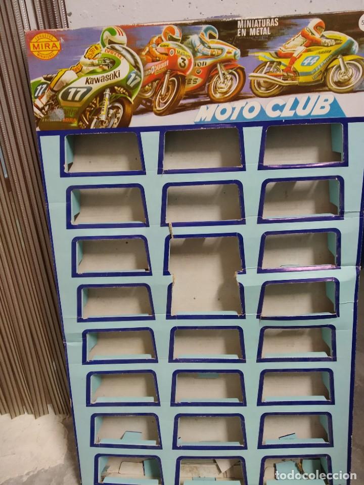 Juguetes antiguos y Juegos de colecci&oacute;n: EXPOSITOR EN CART&Oacute;N VACIO , DE MOTOS EN MINIATURA JUGUETES MIRA ( IBI-ALICANTE ) A&Ntilde;OS 70