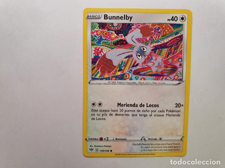 Juguetes antiguos y Juegos de colecci&oacute;n: CARTA POKEMON - OSCURIDAD INCANDESCENTE - A&Ntilde;O 2020 - COMUN - BUNNELBY - N&ordm; 150