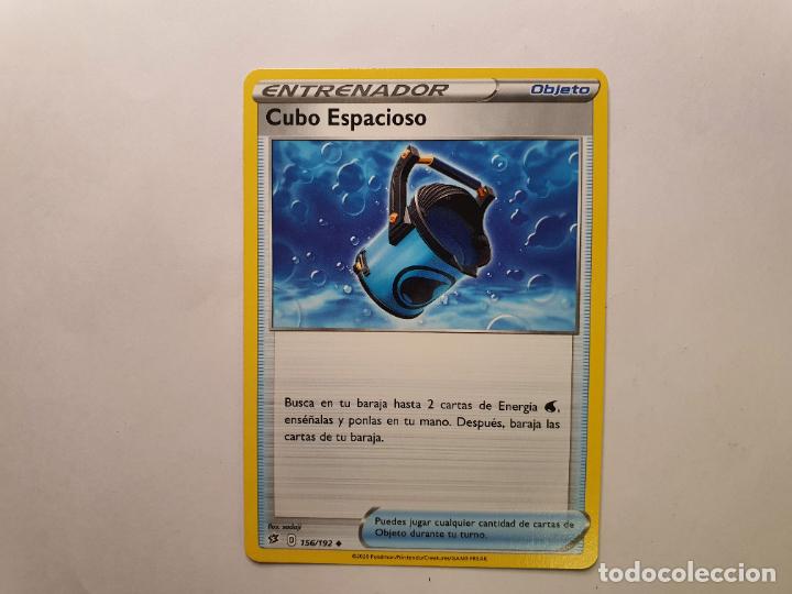 Juguetes antiguos y Juegos de colecci&oacute;n: CARTA POKEMON - CHOQUE REBELDE- A&Ntilde;O 2020 - POCO COMUN - CUBO ESPACIOSO - N&ordm; 156
