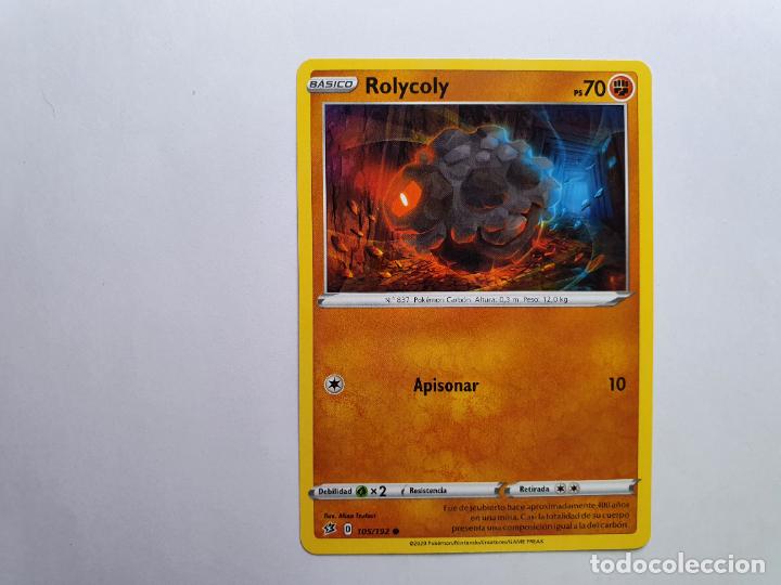 Juguetes antiguos y Juegos de colecci&oacute;n: CARTA POKEMON - CHOQUE REBELDE- A&Ntilde;O 2020 - COMUN - ROLYCOLY - N&ordm; 105
