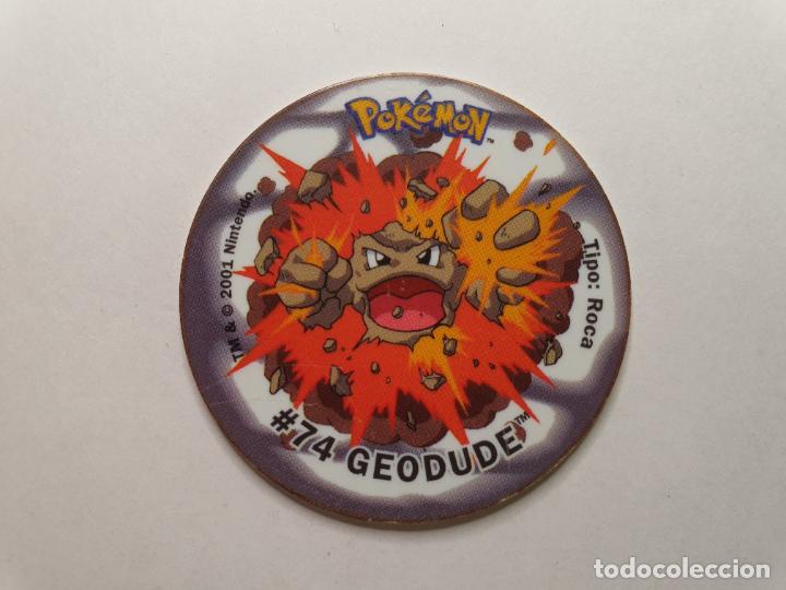 Juguetes antiguos y Juegos de colecci&oacute;n: TAZO POKEMON -- A&Ntilde;O 2001 -- POKEMON TAZOS ATTACK -- MATUTANO - ESPA&Ntilde;A -- N&ordm; 74 GEODUDE