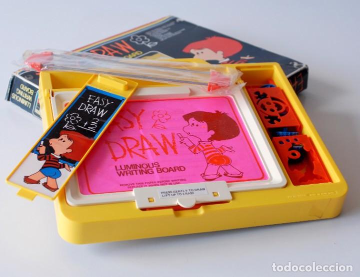 Juguetes antiguos y Juegos de colecci&oacute;n: Juego vintage, pizarra luminosa Easy Draw, de Unimax, Made in Hong Kong. Original, a&ntilde;os 80. Nueva