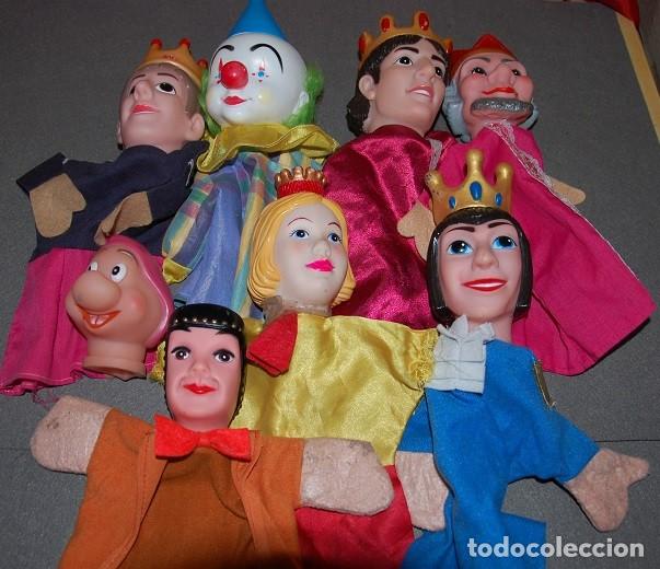 Juguetes antiguos y Juegos de colecci&oacute;n: LOTE DE 8 MARIONETAS DE MANO A&Ntilde;OS 80