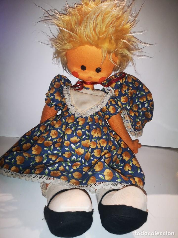 Juguetes antiguos y Juegos de colecci&oacute;n: Mu&ntilde;eca antigua de trapo