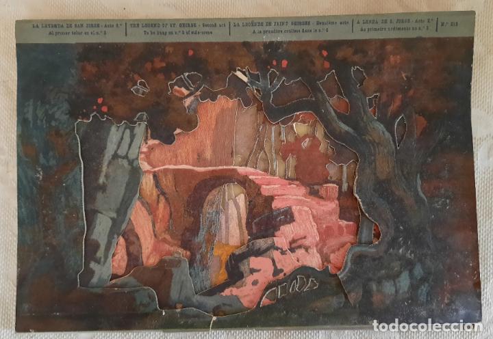 Juguetes antiguos y Juegos de colecci&oacute;n: EL TEATRO DE LOS NI&Ntilde;OS - LA LEYENDA DE SAN JORGE ( 4 TELONES ) - SEIX I BARRAL A&Ntilde;OS 20/30.