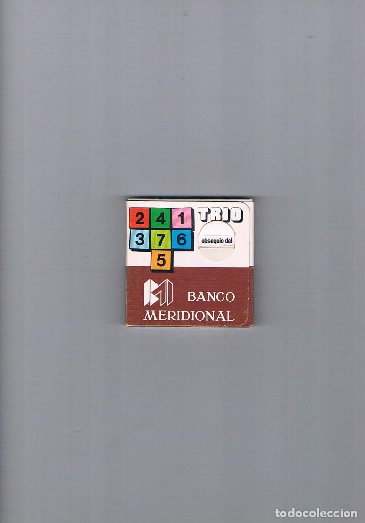 Juguetes antiguos y Juegos de colecci&oacute;n: JUEGO OBSEQUIO DEL BANCO MERIDIONAL TRIO