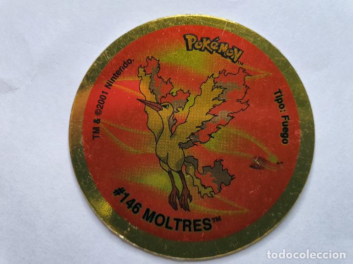Juguetes antiguos y Juegos de colecci&oacute;n: TAZO POKEMON -- A&Ntilde;O 2001 -- POKEMON GIGAN TAZO 4 -- MATUTANO - ESPA&Ntilde;A -- N&ordm; 146 MOLTRES / 250 HO OH