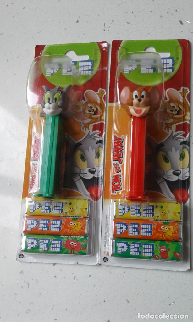 Juguetes antiguos y Juegos de colecci&oacute;n: 2 DISPENSADORES CARAMELOS PEZ TOM Y JERRY NUEVOS EN SU BLISTER &iexcl;&iexcl;POR FAVOR LEAN TODO!!