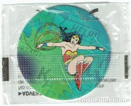 Juguetes antiguos y Juegos de colecci&oacute;n: COLECCI&Oacute;N TAZOS FRIT RAVICH DC TAZO CAPS POGS N&Uacute;MERO 42 WONDER WOMAN HERO&Iacute;NA H&Eacute;ROE PERSONAJE C&Oacute;MIC
