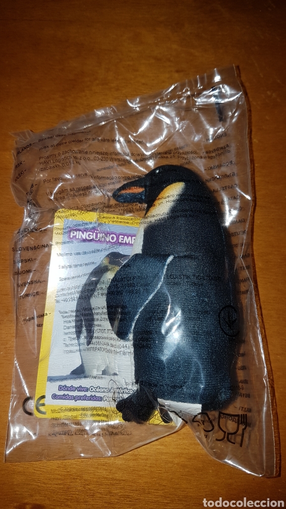 Juguetes antiguos y Juegos de colecci&oacute;n: Figura national geografic peluche ping&uuml;ino con carta nuevo precintado McDonald McDonald's