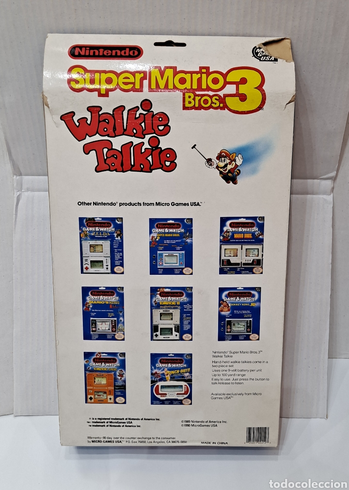 Juguetes antiguos y Juegos de colección: SUPER MARIO BROS 3. WALKIE TALKIE. NUEVO EN CAJA. NINTENDO. FUNCIONA. 1990.MICROGAMES USA.SUPERMARIO - Foto 2 - 264788839