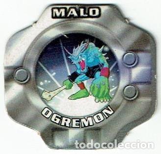 Juguetes antiguos y juegos de colecci&oacute;n: COLECCI&Oacute;N TAZOS MAGIC BOX INT. DIGIMON DIGITAL MONSTERS RELOJES TAZO CROMO MALO OGREMON ANIME