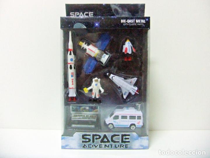 Jouets Anciens et Jeux de collection: SPACE ADVENTURE SET JOHNTOY SHUTTLE COHETE NASA SATELITE RUSO POCKOCMOC ASTRONAUTA COCHE NAVE ROCKET
