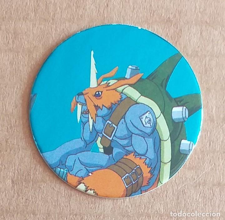 Juguetes antiguos y juegos de colecci&oacute;n: Tazo N&ordm; 111 Zudomon DIGIMON Fondo azul de MAGIC BOX INT.