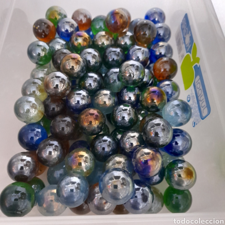 lote de 58 canicas de cristal - Compra venta en todocoleccion