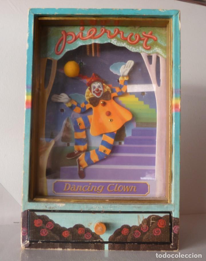 Juguetes antiguos y juegos de colecci&oacute;n: JUGUETE DANCING CLOWN, CAJA CON AUT&Oacute;MATA PAYASO MUSICAL