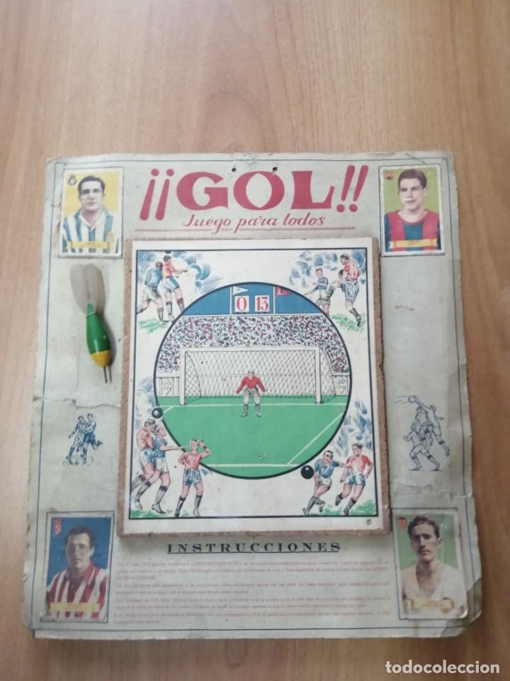 Juguetes antiguos y Juegos de colecci&oacute;n: Futbol. Gol. Juego de tiro a la diana con dardo