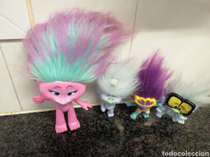 Juguetes antiguos y juegos de colecci&oacute;n: Mini trols hasbro