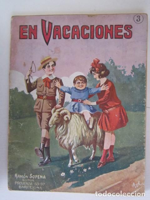 Juguetes antiguos y juegos de colecci&oacute;n: CUADERNO PARA COLOREAR EN VACACIONES ( ALGUNA LAMINA YA COLOREADA)