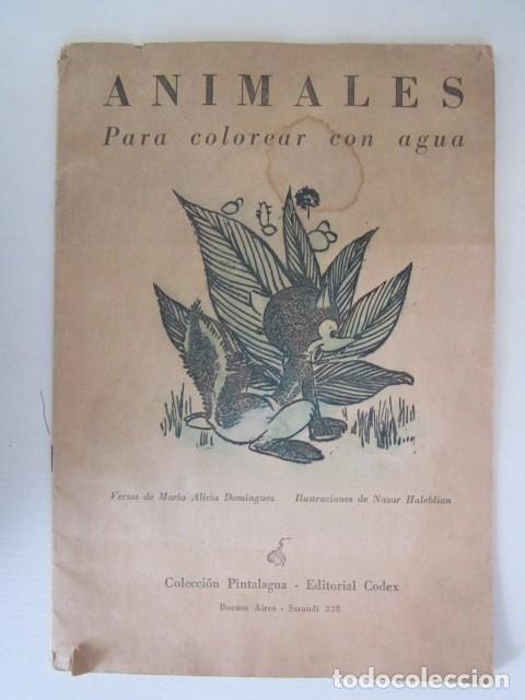 Juguetes antiguos y juegos de colecci&oacute;n: CUADERNO PARA COLOREAR ANIMALES ( YA COLOREAD))
