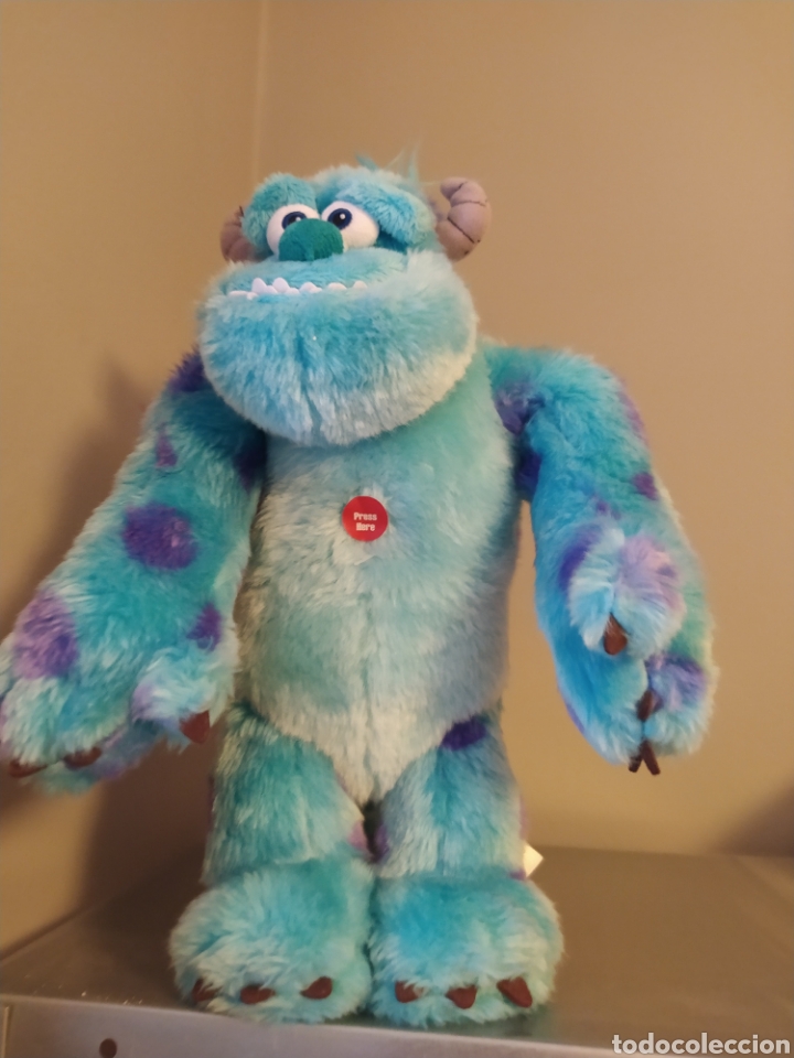 Juguetes antiguos y juegos de colecci&oacute;n: SULLEY. MONSTRUOS S. A. MU&Ntilde;ECO PELUCHE CON VOZ Y MOVIMIENTO. 33CM. ORIGINAL DISNEY. DESCATALOGADO. F