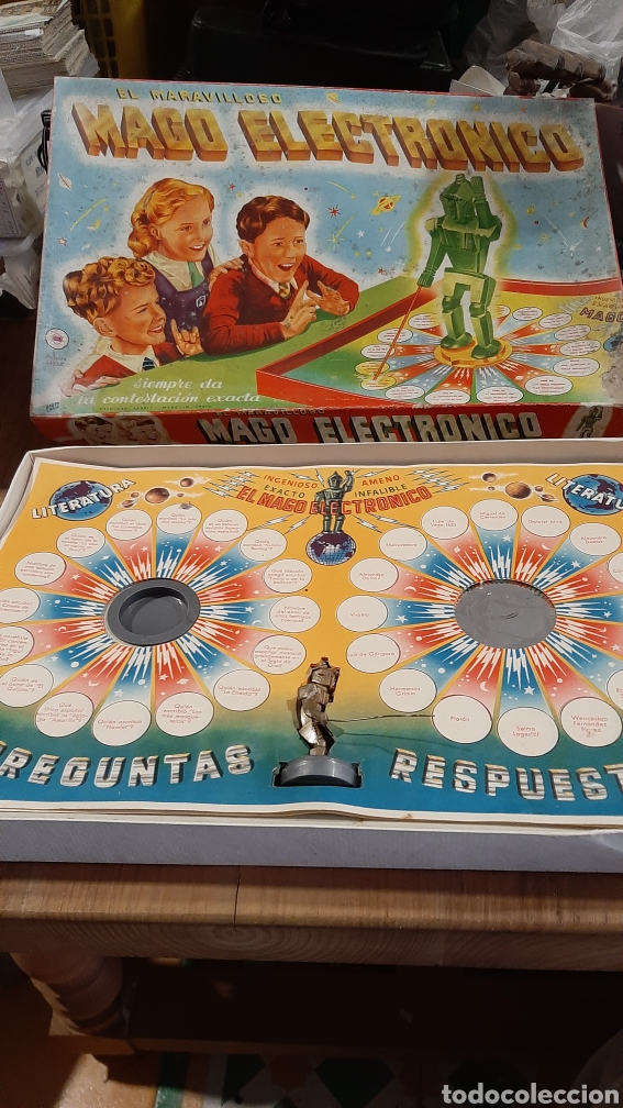Altes Spielzeug und Spiele: EL MAGO ELECTR&Oacute;NICO CELULOSA FABRIL ESPA&Ntilde;A PREGUNTAS RESPUESTAS