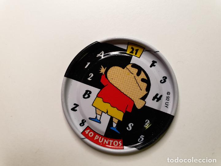 Juguetes antiguos y Juegos de colecci&oacute;n: TAZO CHAPA BOLLYCAO -- 1997 -- METAL RAPPERS SHINCHAN SHIN CHAN - ESPA&Ntilde;A -- N&ordm; 21
