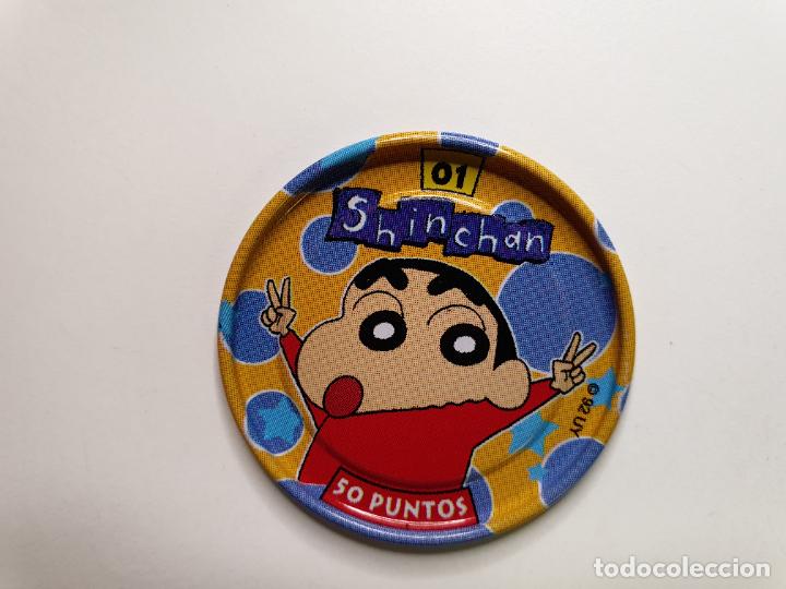 Juguetes antiguos y Juegos de colecci&oacute;n: TAZO CHAPA BOLLYCAO -- 1997 -- METAL RAPPERS SHINCHAN SHIN CHAN - ESPA&Ntilde;A -- N&ordm; 1