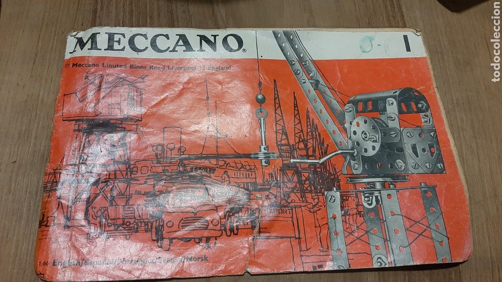 Antique Toys and Collectible Games: MECCANO ANTIGUO CAT&Aacute;LOGO N&Uacute;MERO 1 INGLATERRA LIVERPOOL