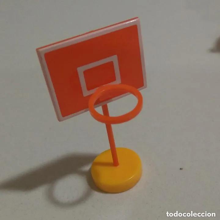 Juguetes antiguos y Juegos de colecci&oacute;n: canasta miniatura bahlsen balsen playeros basket baloncesto para figuras