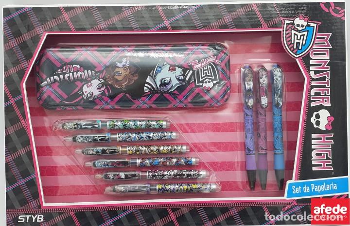 Juguetes antiguos y juegos de colecci&oacute;n: SET DE PAPELER&Iacute;A MONSTER HIGH EN SU CAJA ORIGINAL