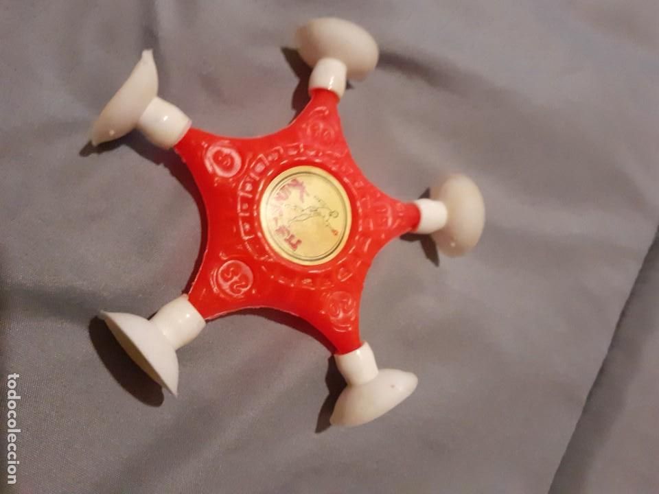 Juguetes antiguos y Juegos de colecci&oacute;n: Antigua estrella ninja en pl&aacute;stico con venosas de shambers a estrenar a&ntilde;os 70*