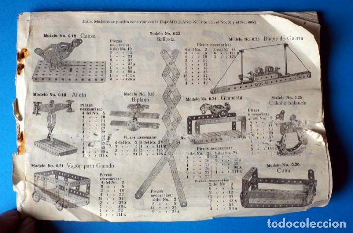 Juguetes antiguos y Juegos de colecci&oacute;n: ANTIGUO LIBRETO DE MONTAJE DE MECANO