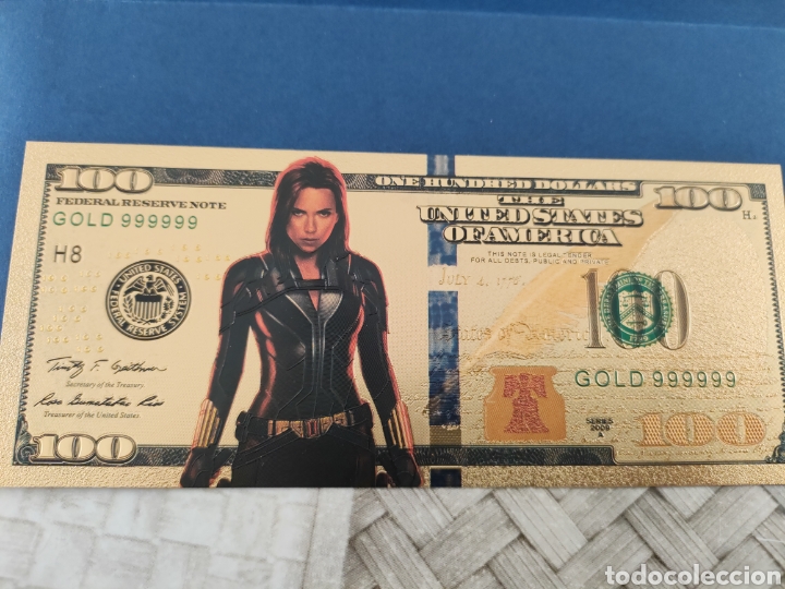 Juguetes antiguos y juegos de colecci&oacute;n: Billete Dorado Laminado Super H&eacute;roes Marvel