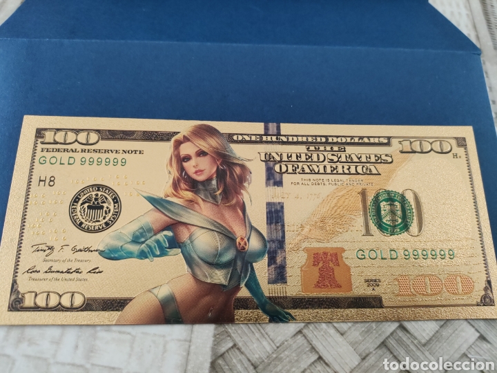 Juguetes antiguos y juegos de colecci&oacute;n: Billete Dorado Laminado Super H&eacute;roes Marvel