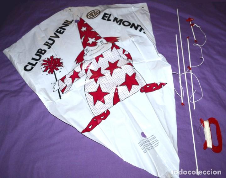 Juguetes antiguos y juegos de colecci&oacute;n: Cometa Club Juvenil. El Monte. A&ntilde;os 80. Sin usar.