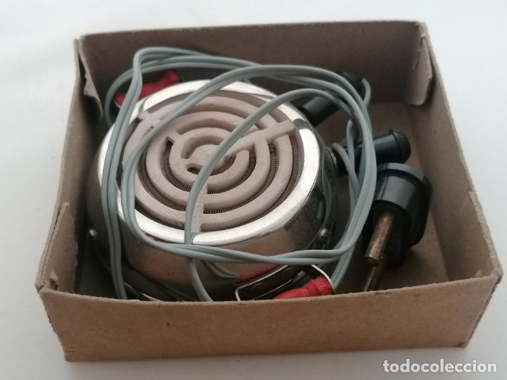 Brinquedos antigos e Jogos de cole&ccedil;&atilde;o: ANTIGUO HORNILLO ELECTRICO DE JUGUETE 125 V, CON CABLE ORIGINAL, MEDIDA 10,5 CM, A&Ntilde;OS 50