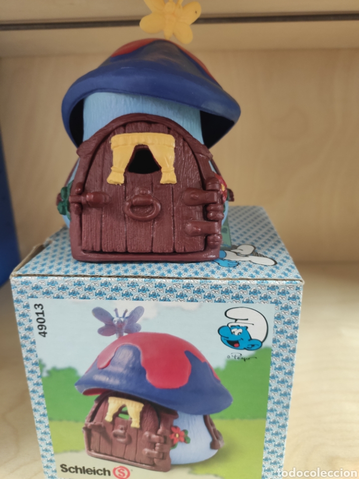 Juguetes antiguos y Juegos de colecci&oacute;n: Casa de los pitufos SCHleich