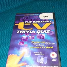 Juguetes antiguos y Juegos de colección: INTERACTIVE DVD, THE GREATEST TRIVIA QUIZ TV
