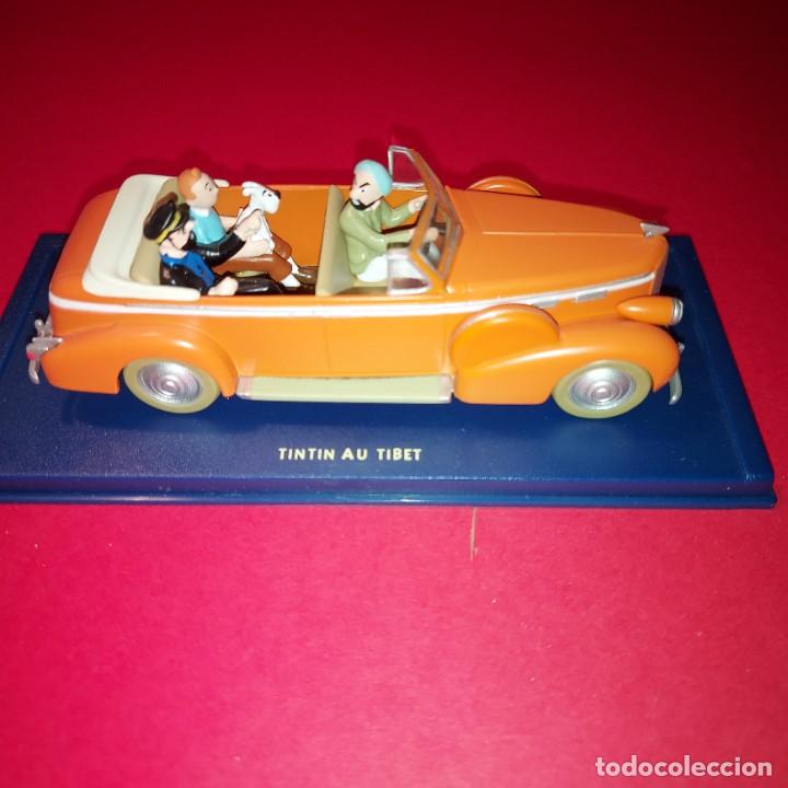 Juguetes antiguos y juegos de colecci&oacute;n: TINTIN AU TIBET MARRON DESCAPOTABLE