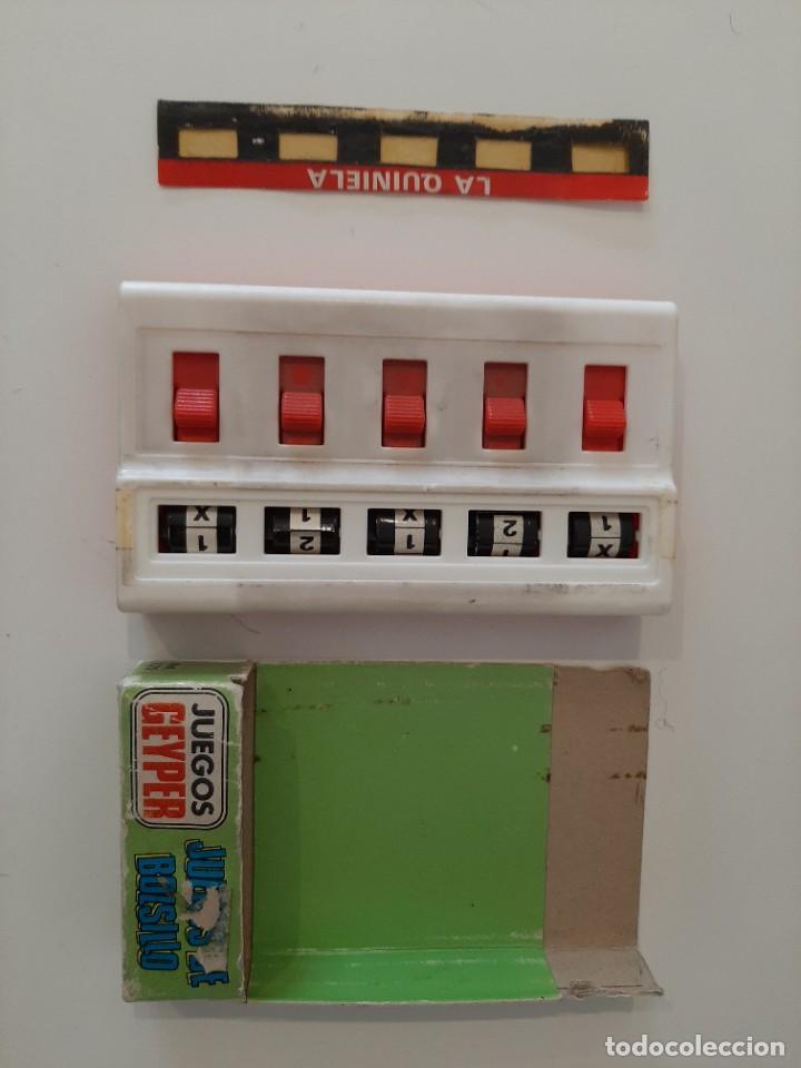 Juguetes antiguos y Juegos de colecci&oacute;n: JUEGOS DE BOLSILLO GEYPER. LA QUINIELA. 12 CM