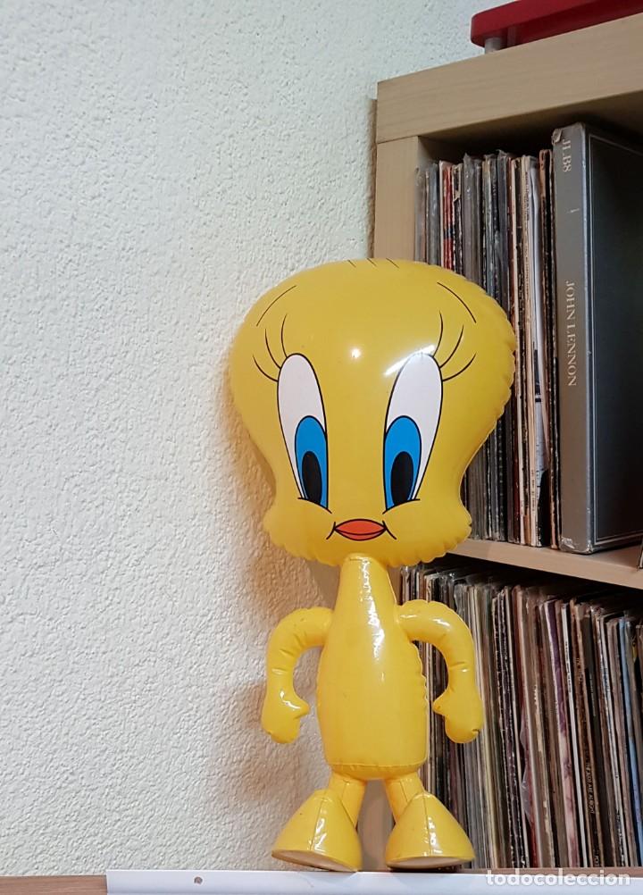 Juguetes antiguos y juegos de colecci&oacute;n: TWITTY: MU&Ntilde;ECO INFLABLE VINTAGE DE COLECCION-WARNER BROSS COLECCIONISTAS