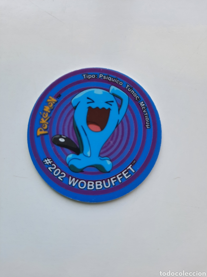 Juguetes antiguos y Juegos de colecci&oacute;n: Pokemon Tazo 3 Matutano, 202 WOBBUFFET, 2001 Nintendo