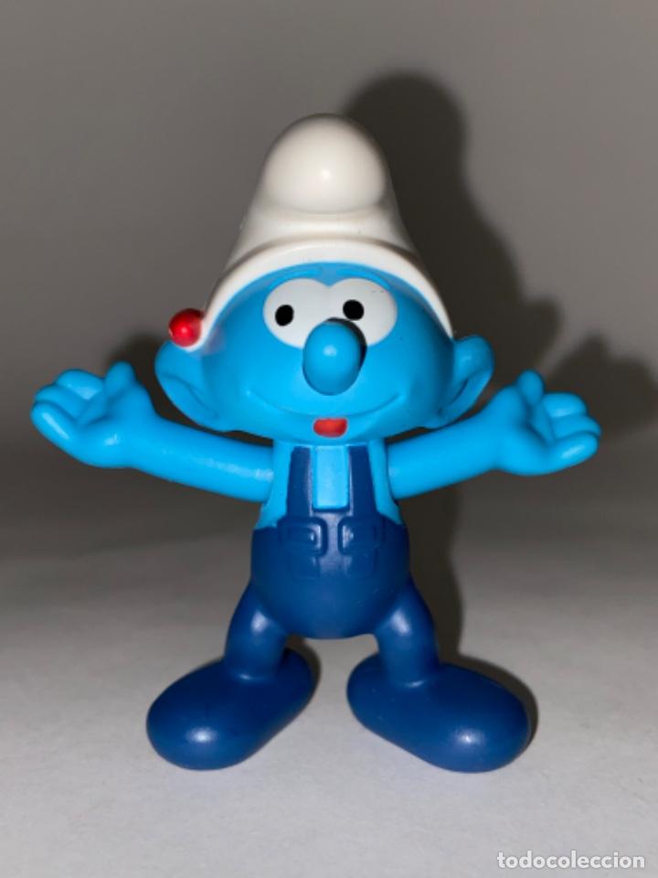 Juguetes antiguos y Juegos de colecci&oacute;n: FIGURA PITUFO CARPINTERO - LOS PITUFOS COLECCIONISMO MCDONALDS PROMOCIONAL