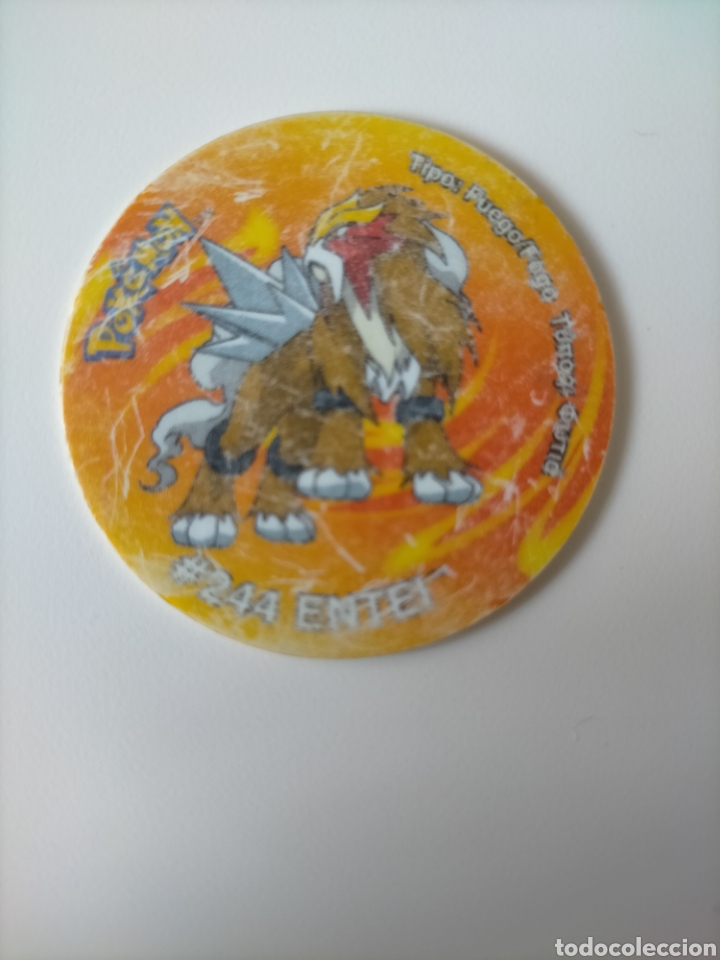 Juguetes antiguos y juegos de colecci&oacute;n: Tazo POKEMON STICKER 35 244 ENTEI. Tazos Pok&eacute;mon League 1 2 3 Nox MATUTANO