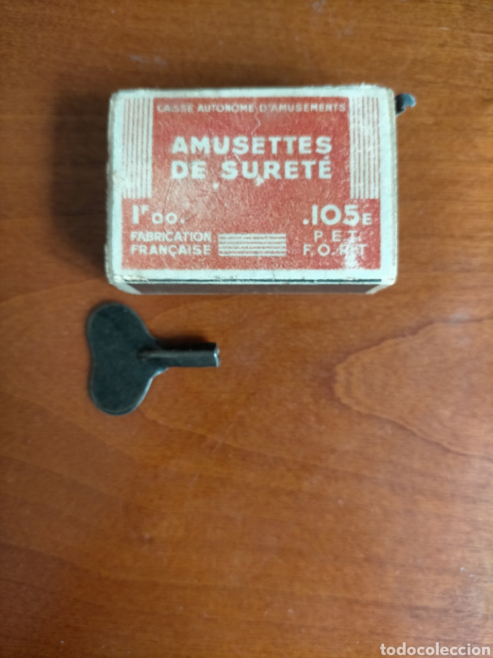 Juguetes antiguos y juegos de colecci&oacute;n: Antiguo juguete broma AMUSETTES DE SURETE Caja de Cerillas Fabrication Francaise. FUNCIONA