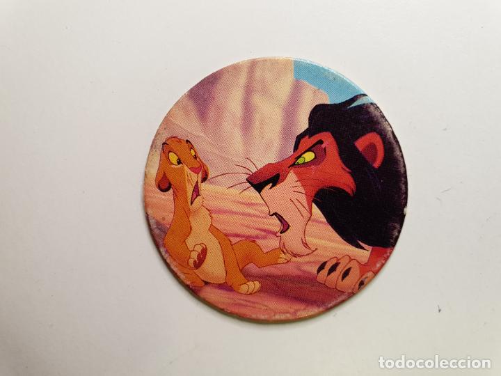 Juguetes antiguos y Juegos de colecci&oacute;n: TAZO PANINI CAPS - DISNEY EL REY LEON - TRASERA RE LEONE - N&ordm; 19